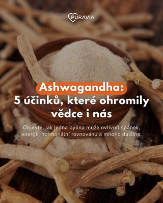 🌿 Ashwagandha patří mezi nejlépe prozkoumané adaptogeny. V našem carouselu najdete 5 hlavních účinků, díky kterým si...